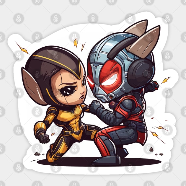 Little Heroes Fighting Sticker by Spaksu